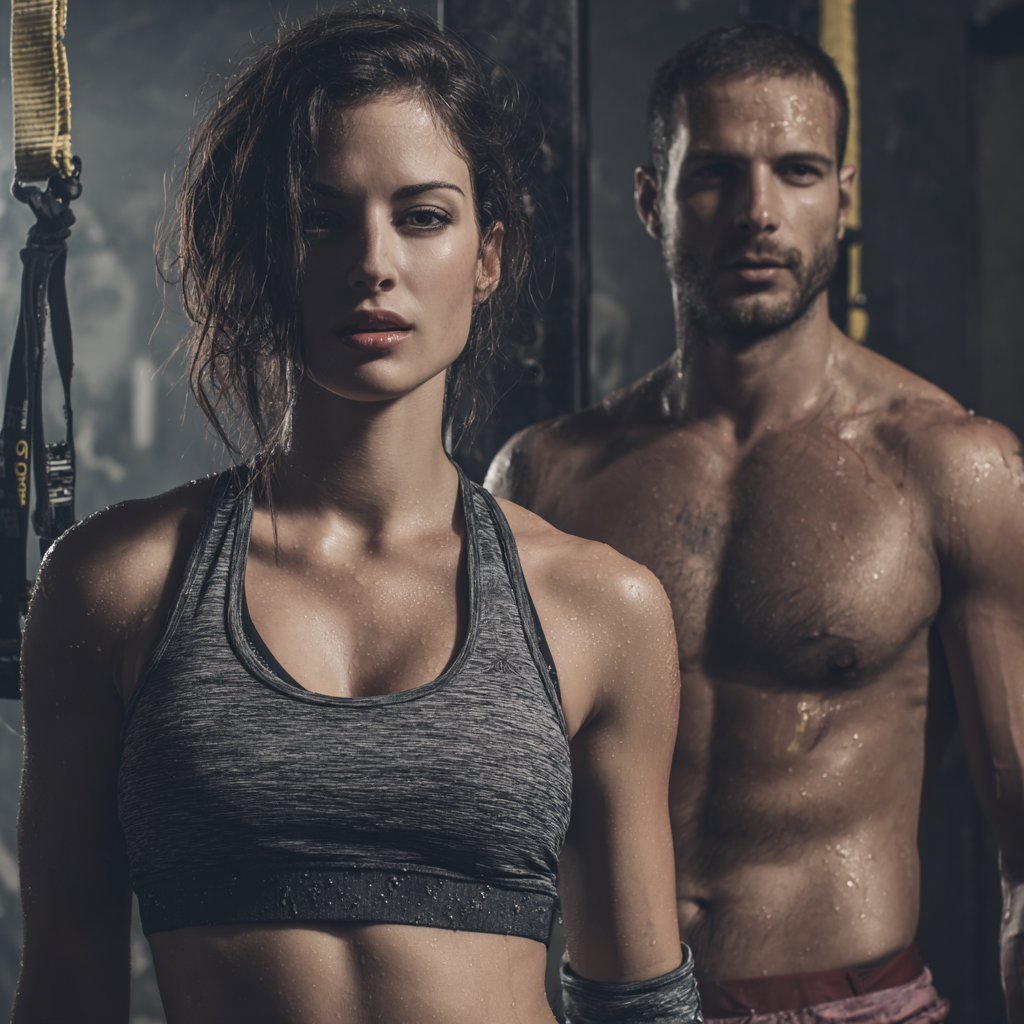 Români adulți zâmbitori de diferite vârste celebrând progresul lor în fitness după o sesiune de antrenament, arătând energie și satisfacție